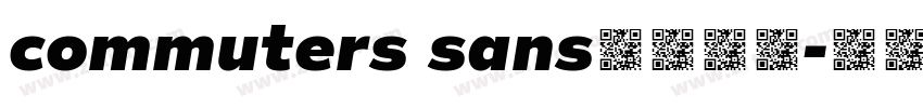 commuters sans字体下载字体转换